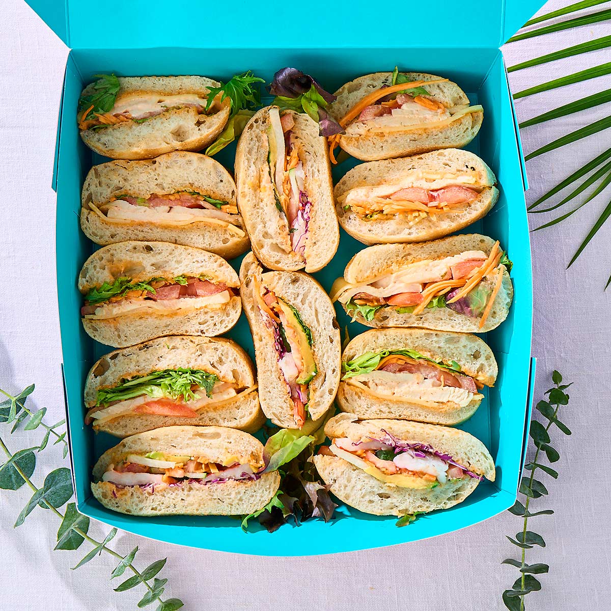 Premium Fingers Sandwiches (Box of 12)