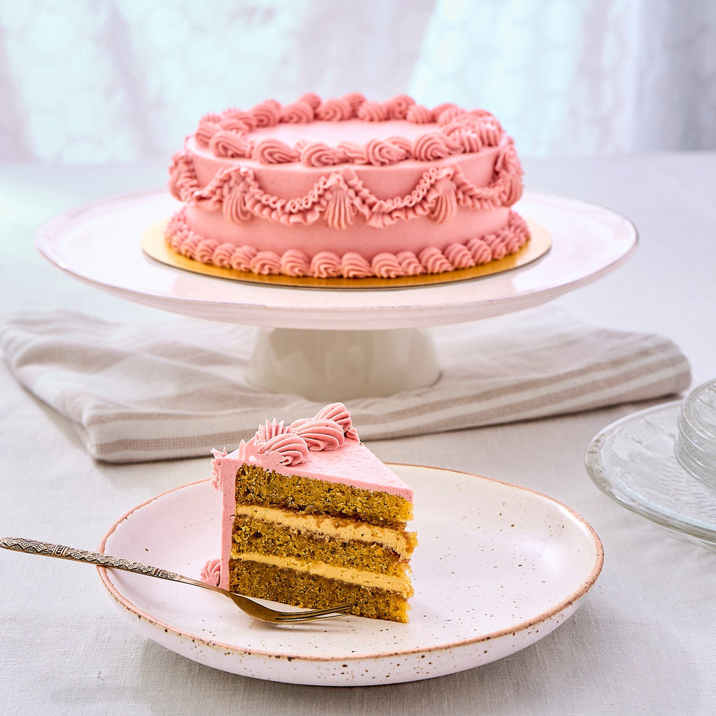 Raspberry Pistachio Cake