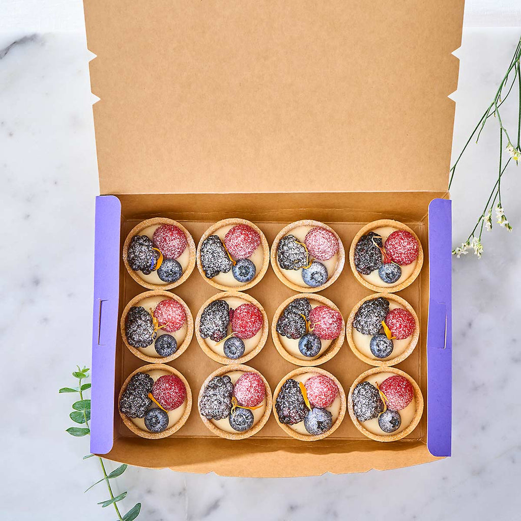 Mini Fruit Tarts. (Box of 12)